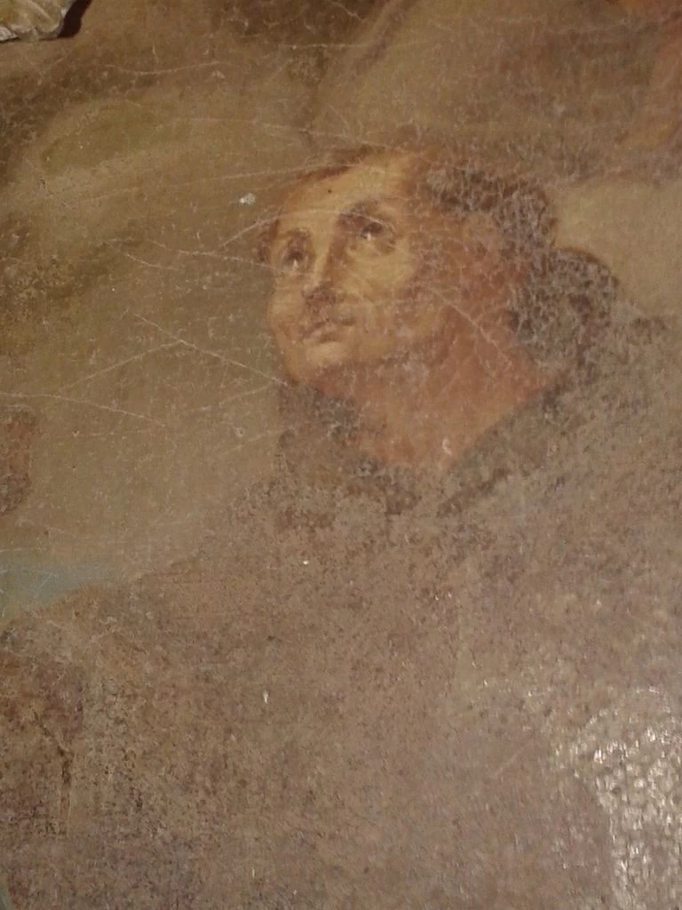 Madonna col Bambino, Sant'Anna, San Gioacchino e San Francesco - dettaglio